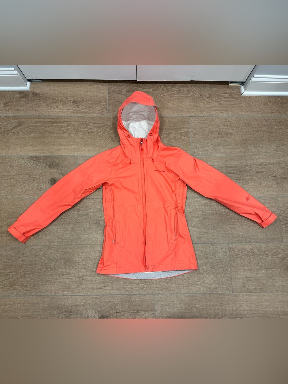 Patagonia Women's Hooded Rain Jacket - Coral/Peach